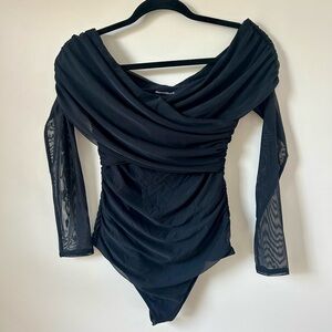 Abercrombie and Fitch Black Bodysuit - S